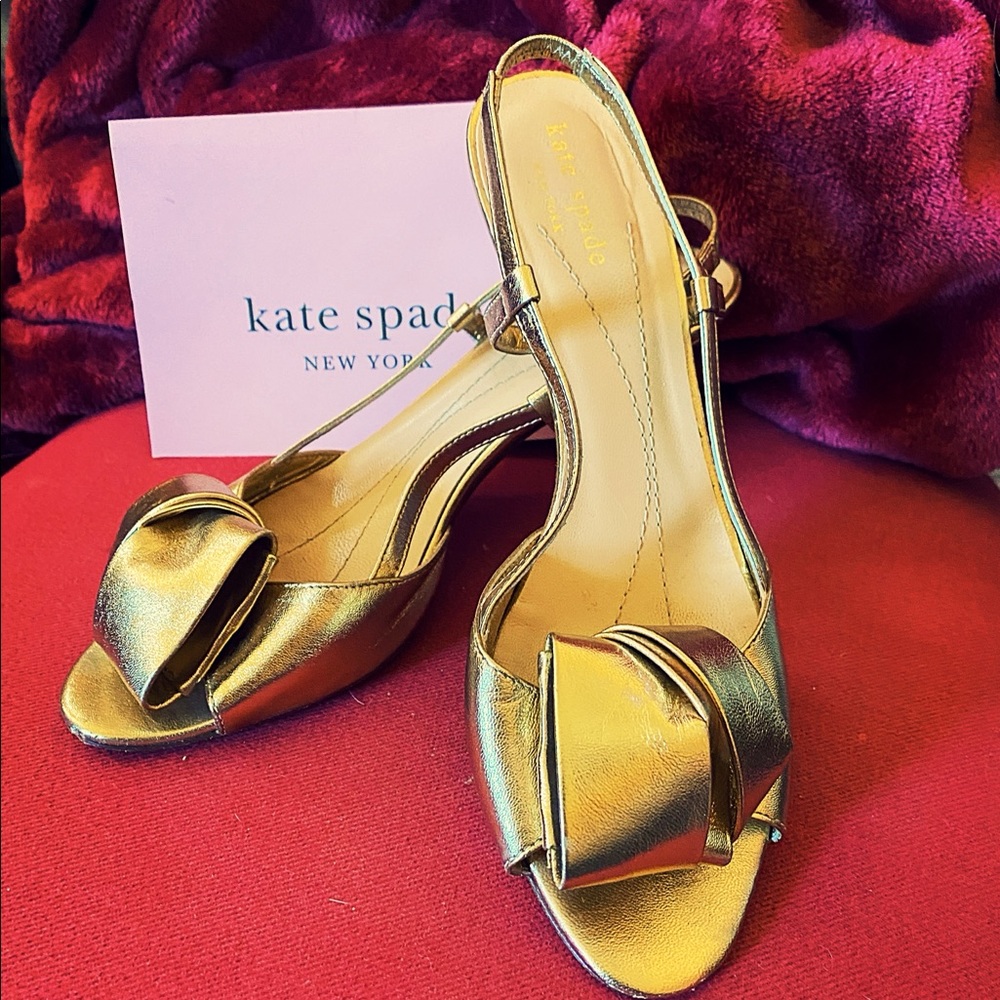 Kate Spade Peep-Toe Kitten Heels